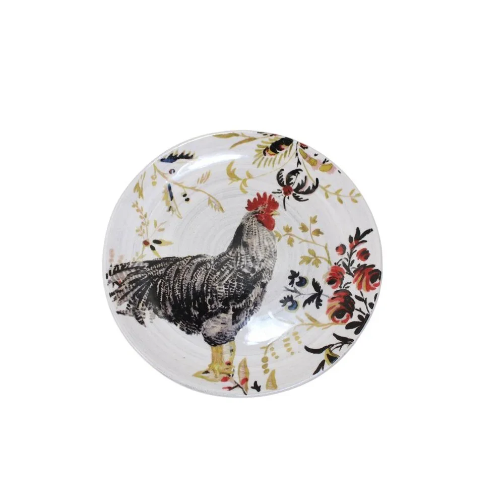 Williams Sonoma Rooster Dinner Plate Marc Lacaze 92586